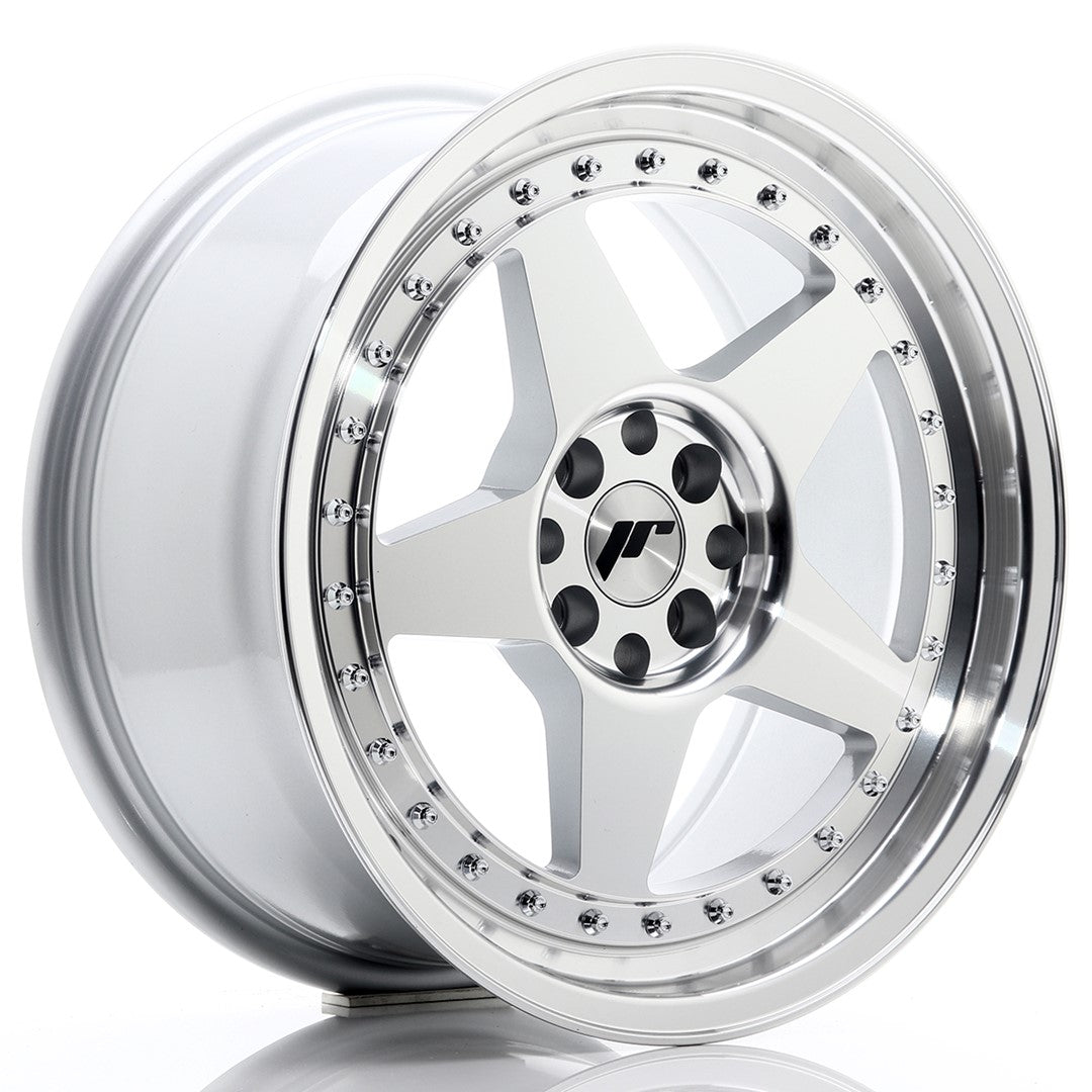 Llanta Japan Racing JR6 17x8 ET35 4x100/114 Silver Machined Face