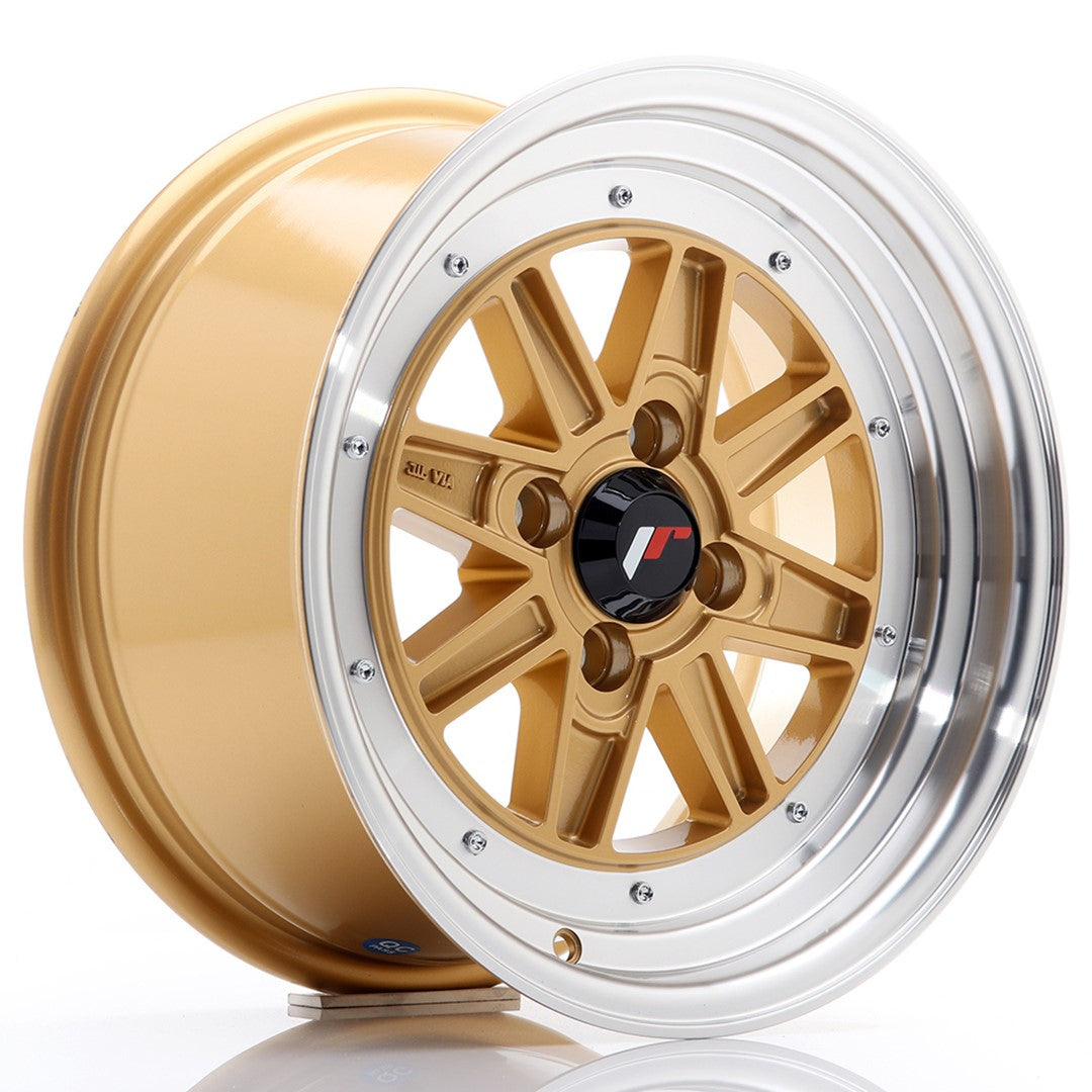 Llanta Japan Racing JR31 15x7.5 ET20 4x100 Gold w/ Machined Lip
