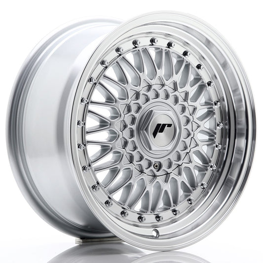 Llanta Japan Racing JR9 16x7,5 ET25 4x100/108 Silver w/ Machined Lip+Silver Rivets