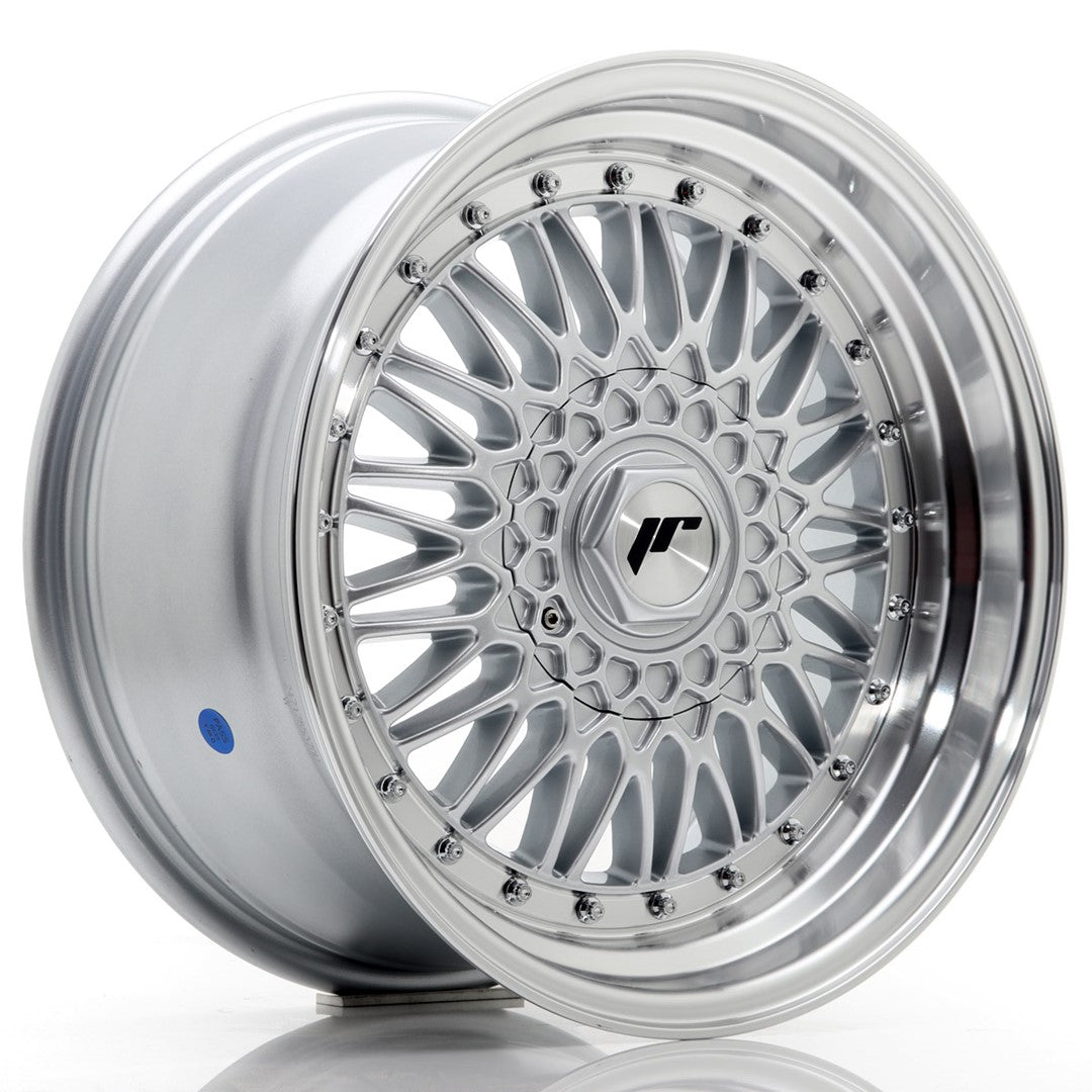 Llanta Japan Racing JR9 17x8,5 ET20 5x112/120 Silver w/ Machined Lip+Silver Rivets