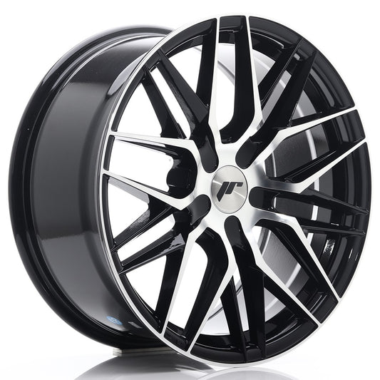 Llanta Japan Racing JR28 18x8,5 ET20-40 5H BLANK Gloss Black Machined Face