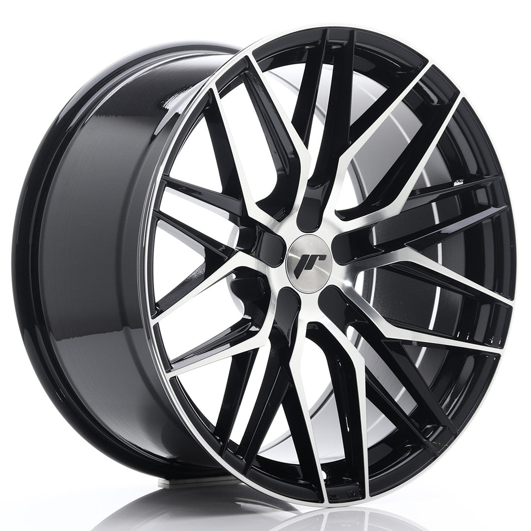 Llanta Japan Racing JR28 20x10 ET20-40 5H BLANK Gloss Black Machined Face