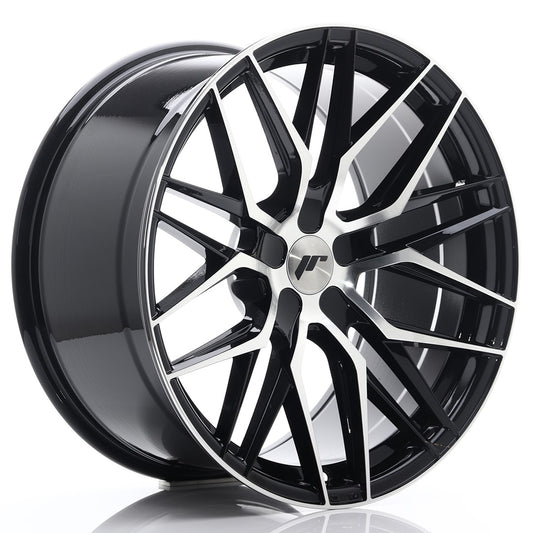 Llanta Japan Racing JR28 20x10 ET20-40 5H BLANK Gloss Black Machined Face