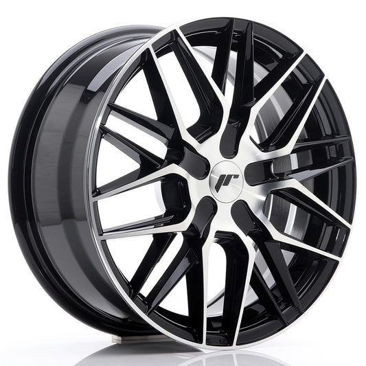 Llanta Japan Racing JR28 17x8 ET25-40 BLANK Gloss Black Machined Face