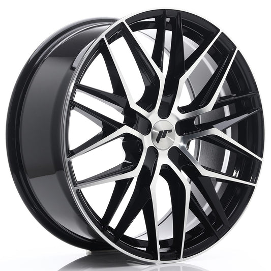 Llanta Japan Racing JR28 21x9 ET15-45 5H BLANK Gloss Black Machined Face