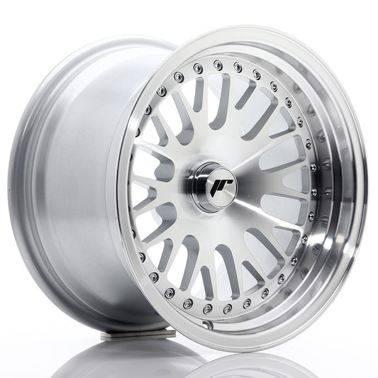Llanta Japan Racing JR10 15x9 ET0-20 BLANK Silver Machined Face