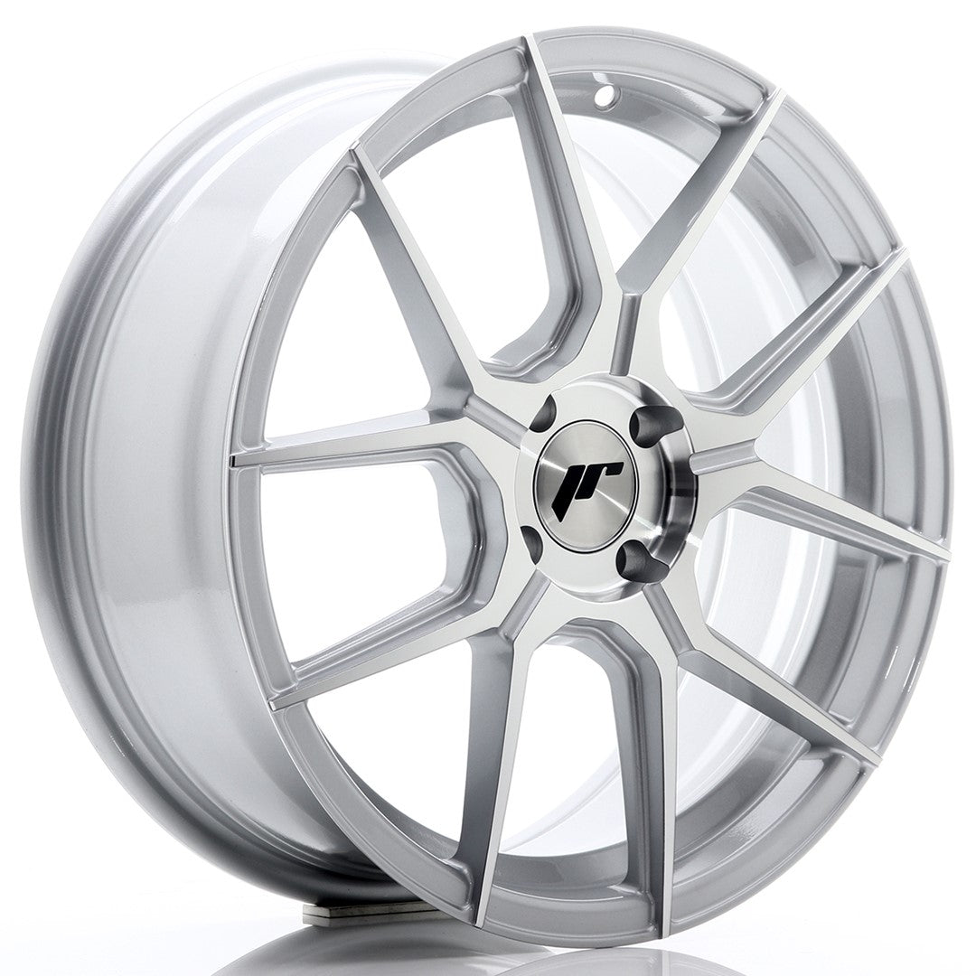 Llanta Japan Racing JR30 17x7 ET40 4x100 Silver Machined Face