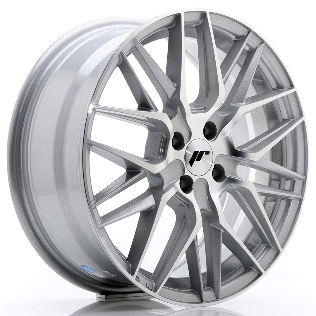 Llanta Japan Racing JR28 17x7 ET40 4x100 Silver Machined Face