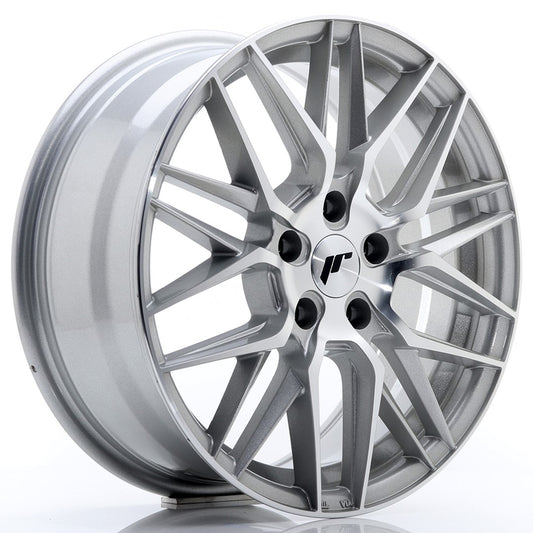 Llanta Japan Racing JR28 17x7 ET35 5x100 Silver Machined Face