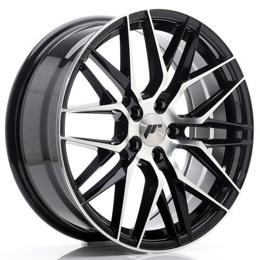 Llanta Japan Racing JR28 18x7,5 ET40 5x112 Gloss Black Machined Face