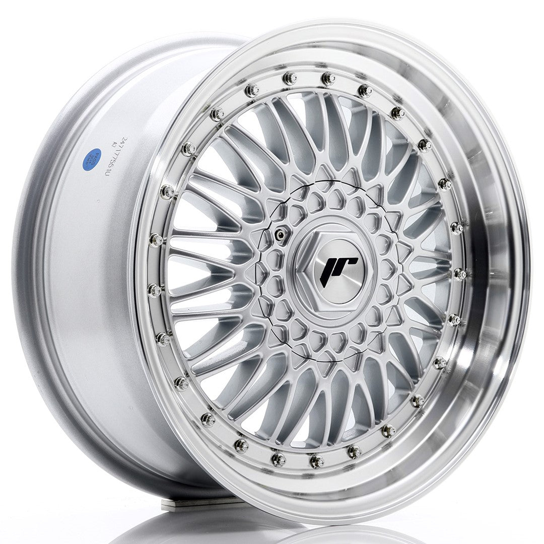 Llanta Japan Racing JR9 17x7,5 ET20-35 BLANK Silver w/ Machined Lip+Silver Rivets