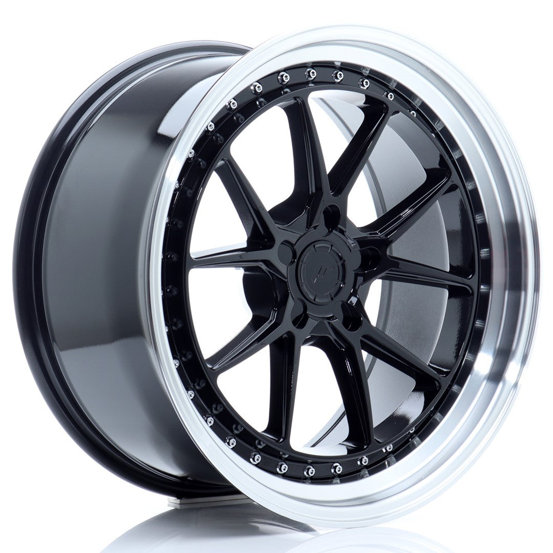 Llanta Japan Racing JR39 19x9,5 ET15-35 5H BLANK Gloss Black w/ Machined Lip