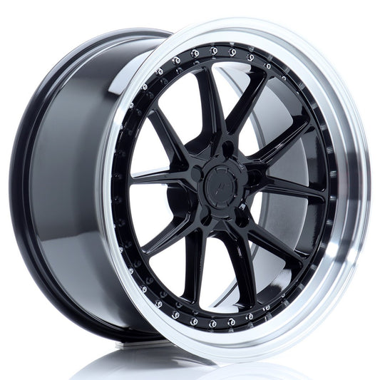 Llanta Japan Racing JR39 19x9,5 ET15-35 5H BLANK Gloss Black w/ Machined Lip
