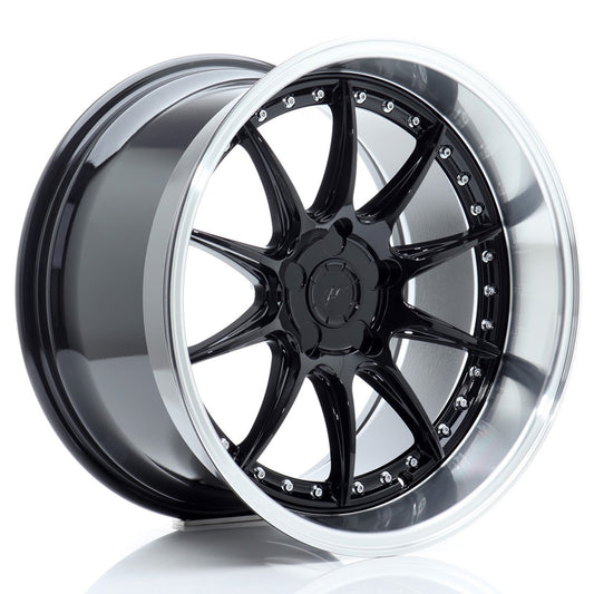 Llanta Japan Racing JR41 18x10,5 ET15-25 5H BLANK Gloss Black w/ Machined Lip