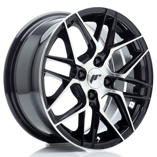 Llanta Japan Racing JR28 15x7 ET38 4x100 Gloss Black Machined Face