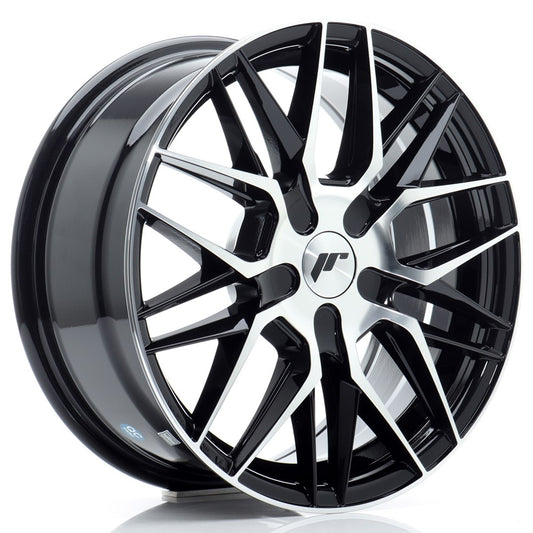 Llanta Japan Racing JR28 16x7 ET20-40 BLANK Gloss Black Machined Face