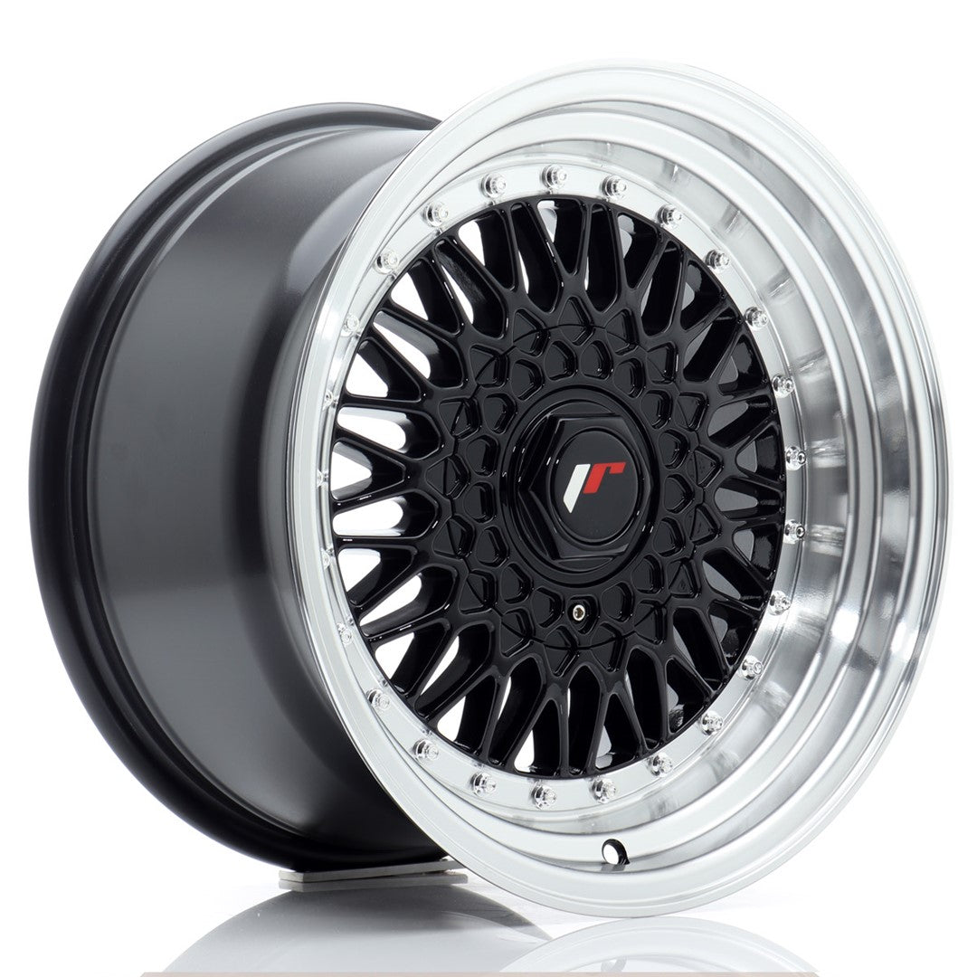 Llanta Japan Racing JR9 16x9 ET20 4x100/108 Gloss Black w/ Machined Lip