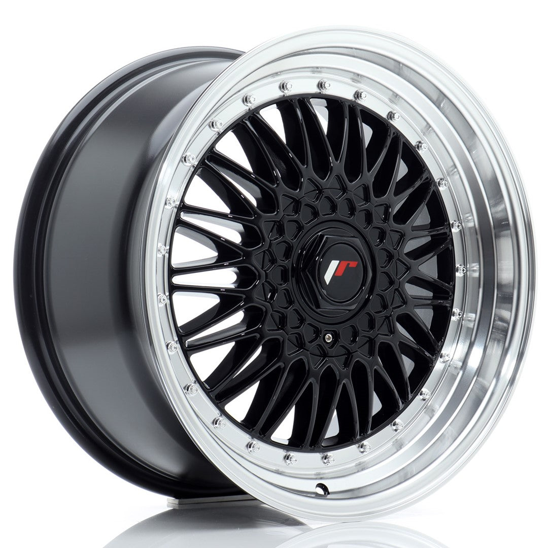 Llanta Japan Racing JR9 18x9 ET20-40 BLANK Gloss Black w/ Machined Lip