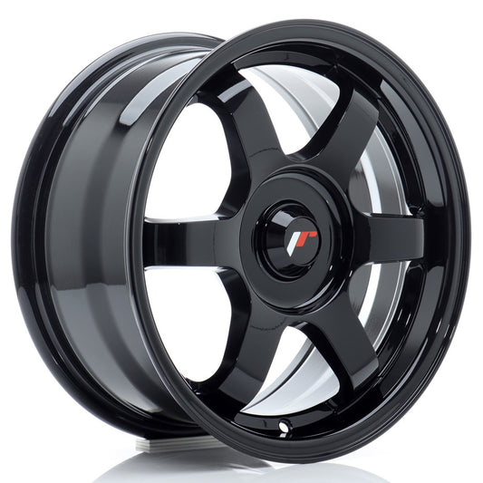 Llanta Japan Racing JR3 15x7 ET25-42 BLANK Gloss Black