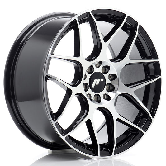 Llanta Japan Racing JR18 17x8 ET35 5x100/114 Black Machined Face