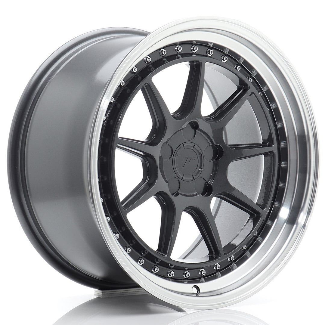 Llanta Japan Racing JR47 18x9,5 ET15-35 5H BLANK Hyper Gray w/ Machined Lip