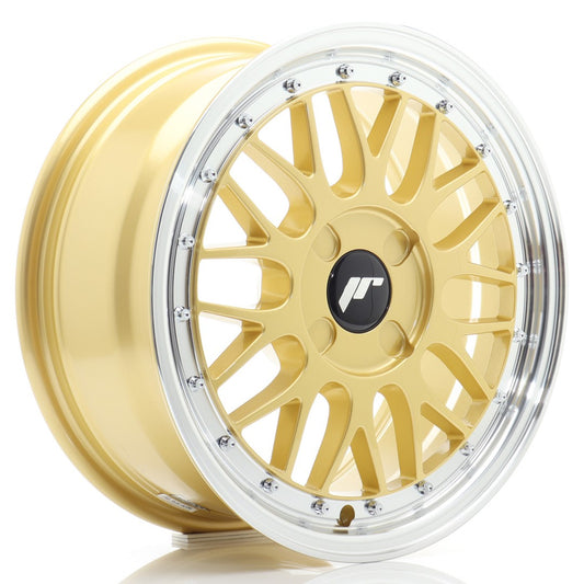 Llanta Japan Racing JR23 16x7 ET20-45 4H BLANK Gold w/ Machined Lip