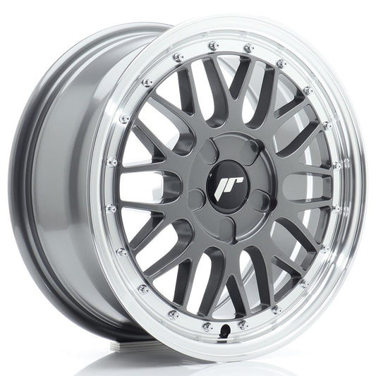 Llanta Japan Racing JR23 16x7 ET20-45 5H BLANK Hyper Gray w/ Machined Lip
