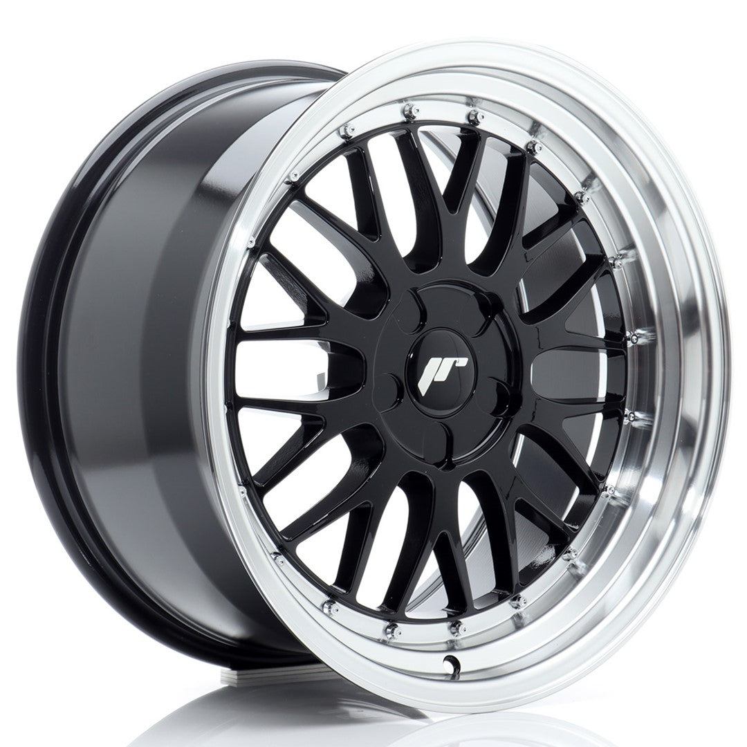 Llanta Japan Racing JR23 18x9,5 ET20-48 5H BLANK Gloss Black w/ Machined Lip