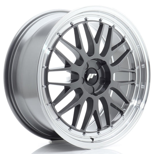 Llanta Japan Racing JR23 20x8 ET20-40 5H BLANK Hyper Gray w/ Machined Lip