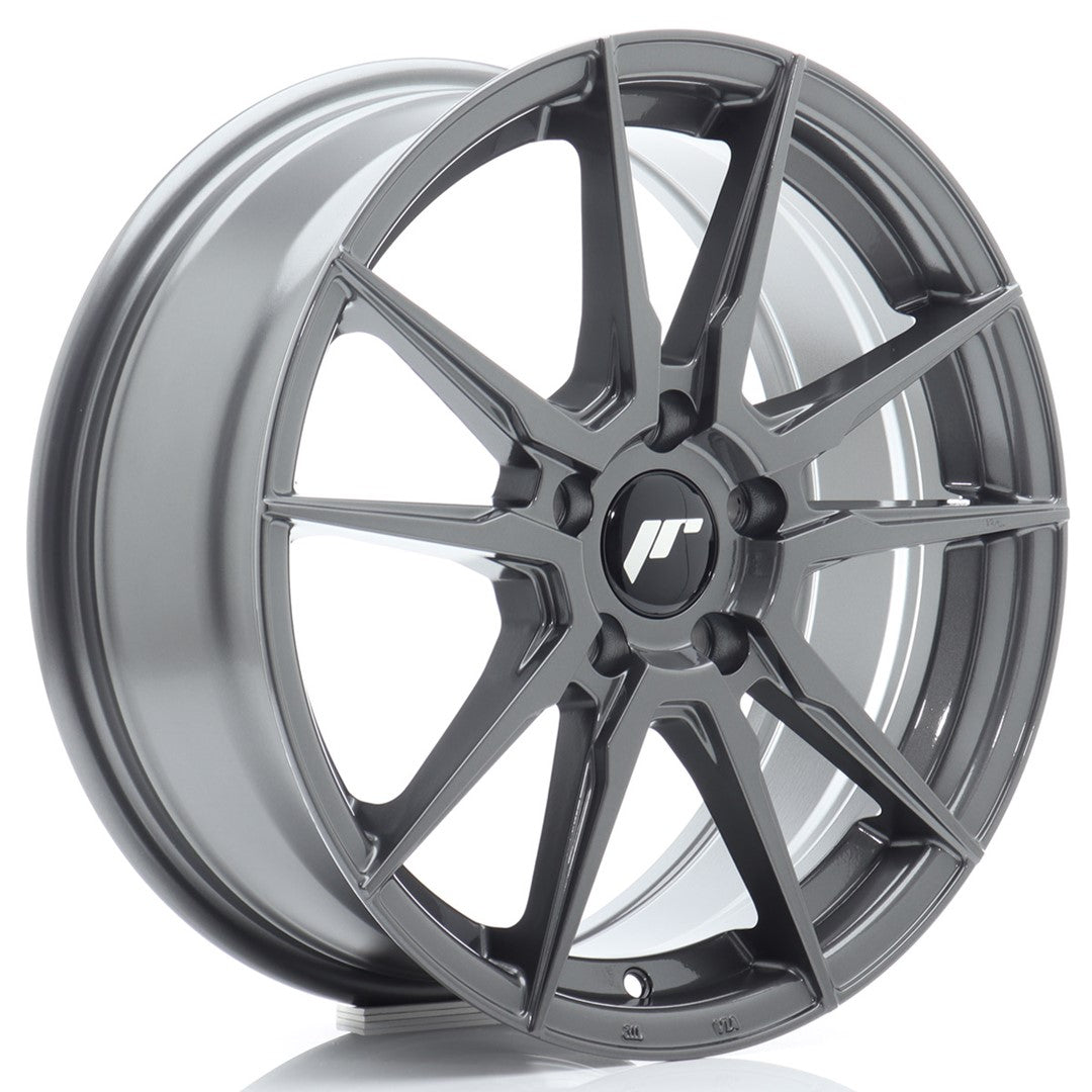 Llanta Japan Racing JR21 17x7 ET40 5x100 Hyper Gray