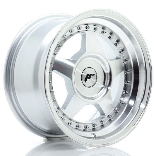 Llanta Japan Racing JR6 15x8 ET25 BLANK Silver Machined Face