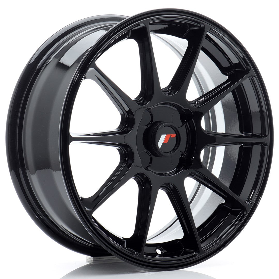 Llanta Japan Racing JR11 17x7 ET20-38 4H BLANK Gloss Black