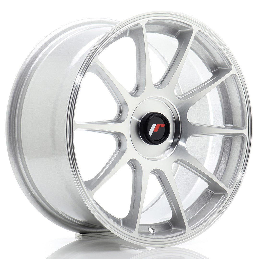 Llanta Japan Racing JR11 17x8 ET20-35 BLANK Silver Machined Face