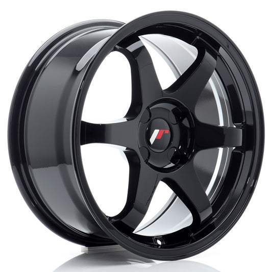 Llanta Japan Racing JR3 17x8 ET20-35 4H BLANK Gloss Black