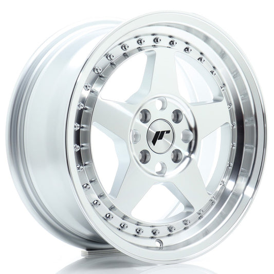 Llanta Japan Racing JR6 16x7 ET35 4x100 Silver Machined Face