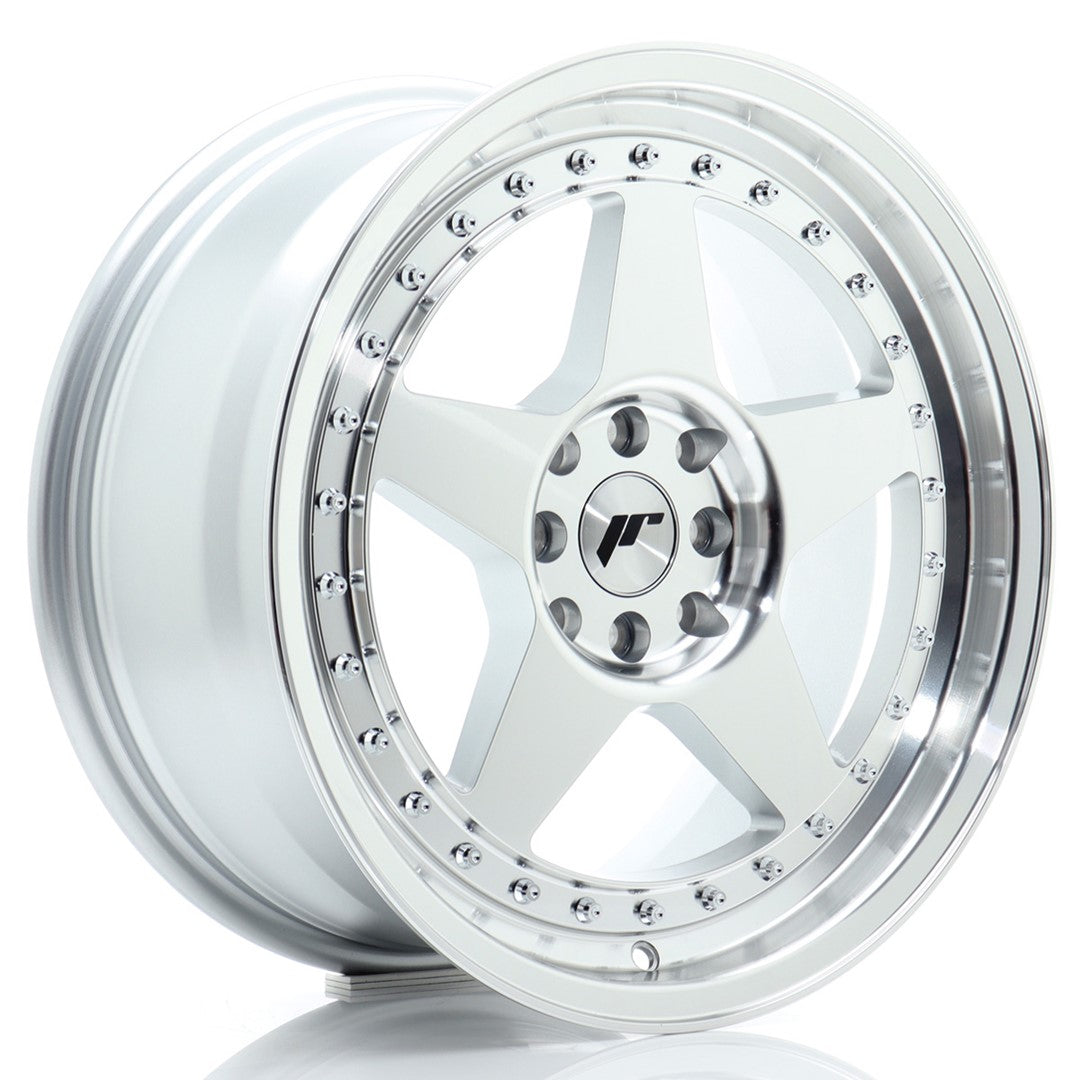 Llanta Japan Racing JR6 17x8 ET35 5x114/120 Silver Machined Face