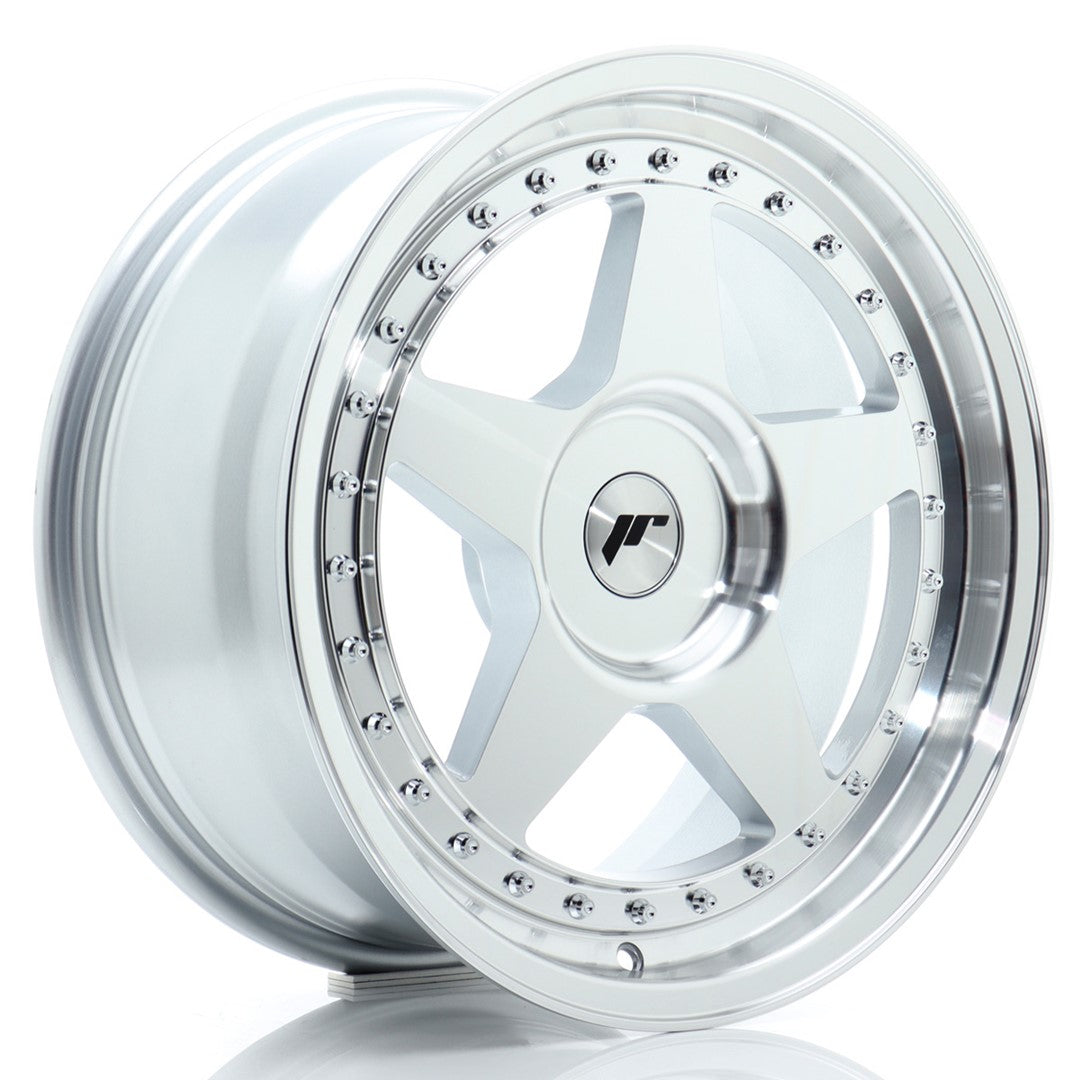 Llanta Japan Racing JR6 17x8 ET20-35 BLANK Silver Machined Face