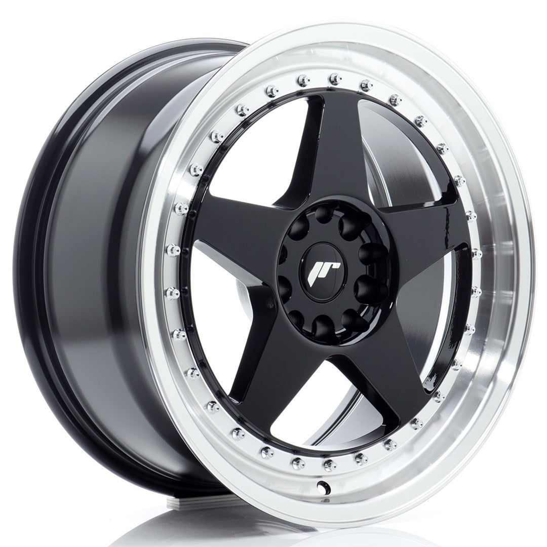 Llanta Japan Racing JR6 18x8,5 ET22 5x114,3/120 Gloss Black w/ Machined Lip