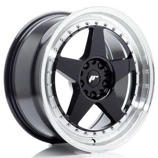 Llanta Japan Racing JR6 18x8,5 ET22 5x114,3/120 Gloss Black w/ Machined Lip