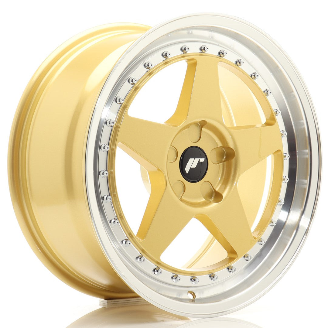 Llanta Japan Racing JR6 18x8,5 ET20-40 5H BLANK Gold w/ Machined Lip