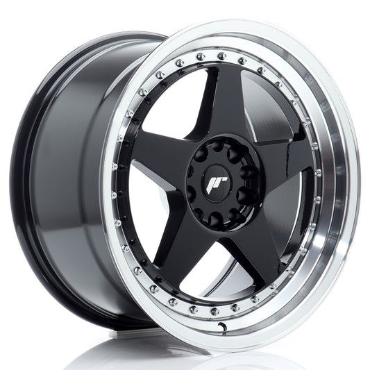 Llanta Japan Racing JR6 18x9,5 ET22 5x114,3/120 Gloss Black w/ Machined Lip
