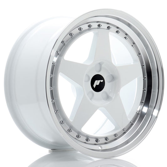 Llanta Japan Racing JR6 18x9,5 ET20-40 5H BLANK White w/ Machined Lip
