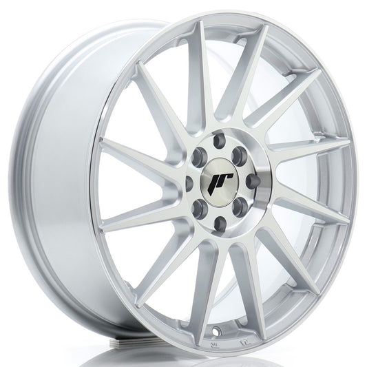 Llanta Japan Racing JR22 17x7 ET40 4x100/114 Silver Machined Face