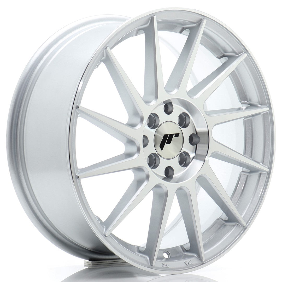 Llanta Japan Racing JR22 17x7 ET25 4x100/108 Silver Machined Face