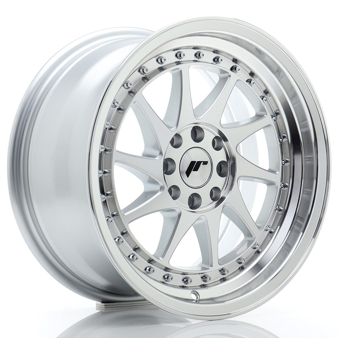 Llanta Japan Racing JR26 16x8 ET25 4x100/108 Silver Machined Face