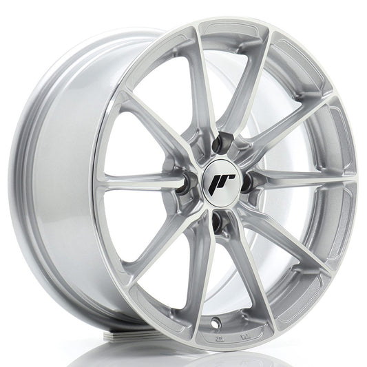 Llanta Japan Racing JR37 15x7 ET38 4x100 Silver Machined Face