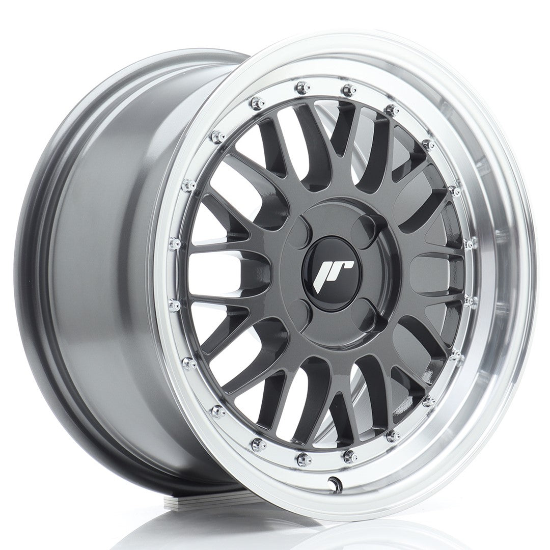 Llanta Japan Racing JR23 16x8 ET20-45 4H BLANK Hyper Gray w/ Machined Lip