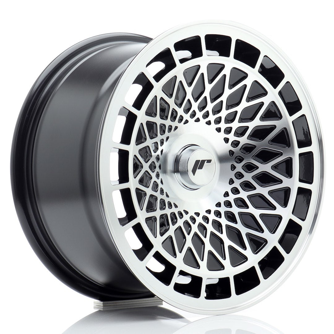 Llanta Japan Racing JR14 15x8 ET15-25 BLANK Gloss Black Machined Face