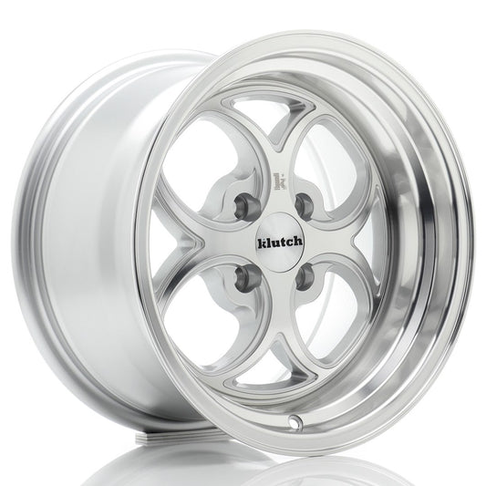 Klutch SL2 15x8,5 ET17 4x100 Silver Machined Face