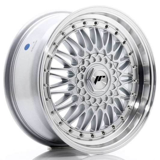 Llanta Japan Racing JR9 17x7,5 ET35 5x112/120 Silver w/ Machined Lip+Silver Rivets